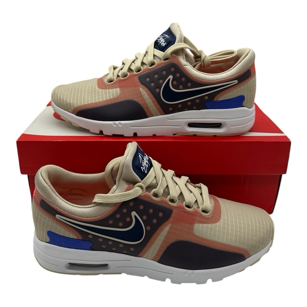 Nike Air Max Zero SI Shoes Women 8.5 Oatmeal Athletic Fashion Sneaker 881173 101